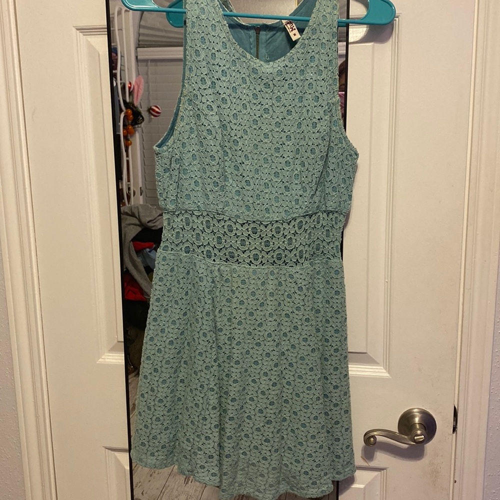 Blue lace dress. Size Medium